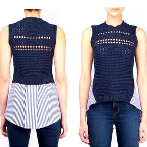 Veronica Beard Par Combo Sweater XS